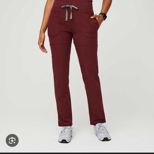 🖤FIGS NEPAL BURGUNDY MED TALL PANTS🖤 part of two for $40 blowout